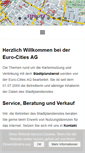 Mobile Screenshot of euro-cities-ag.de